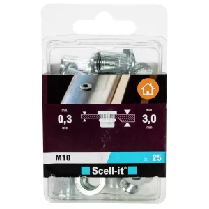 Blindnitmutter M10X19Mm 25St Stål