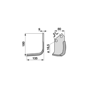 Fräsbett Howard 175X140X80 Väns.