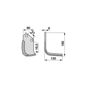 Fräsbett Howard 175X140X80 Hög