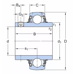 Lager För Ucf 206/H, Ucfl 206/H, Ucp 206/H, Ucfc 2