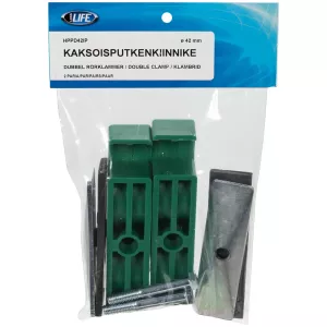 Rörklammer 42Mm Dubbel Klammer Packad 2 Par