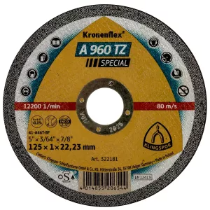 Kapskiva 125X1,0X22,23 A960 Tz