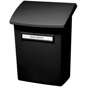 Postlåda Svart Med Innerlock