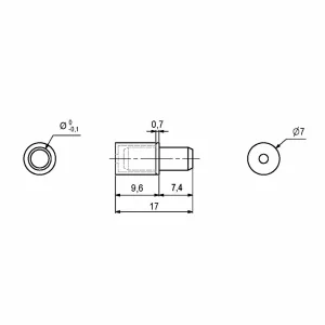 Hyll Krok Mjuka 16X5X5Mm 12St Förzinkad