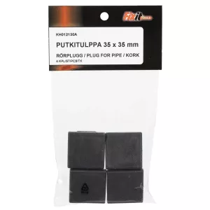 Rörplugg 35X35 4St Svart