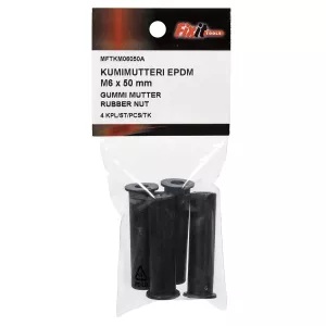 Gummi Mutter M6X50 4St Epdm