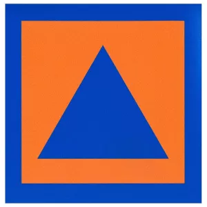 Skylt Bombskydd Triangel Inramat100X100