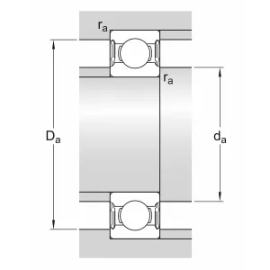 Spårkullager 12X21X5 Skf