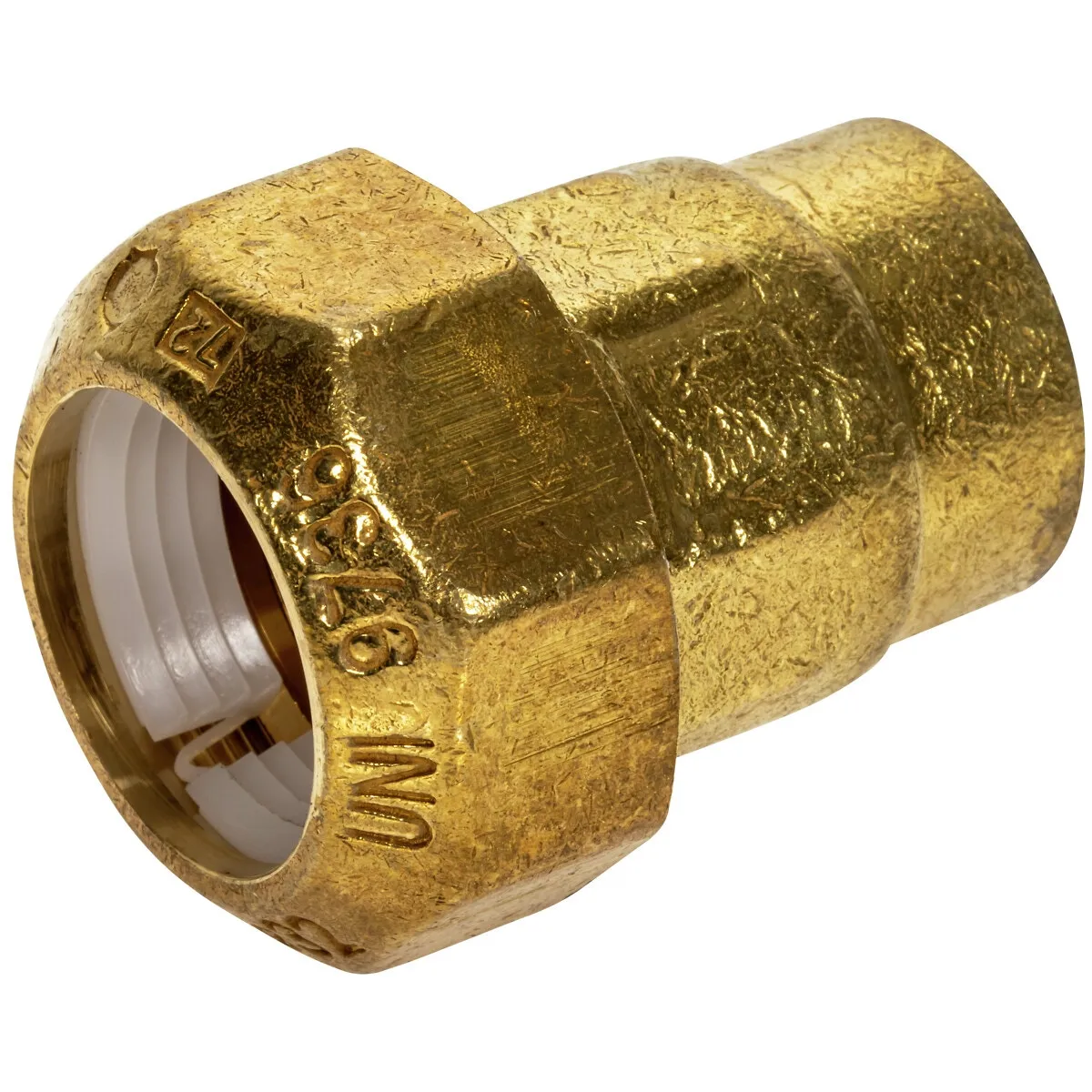 Koppling 1"-40Mm Inv. Gänga Mässing Plast-Järn