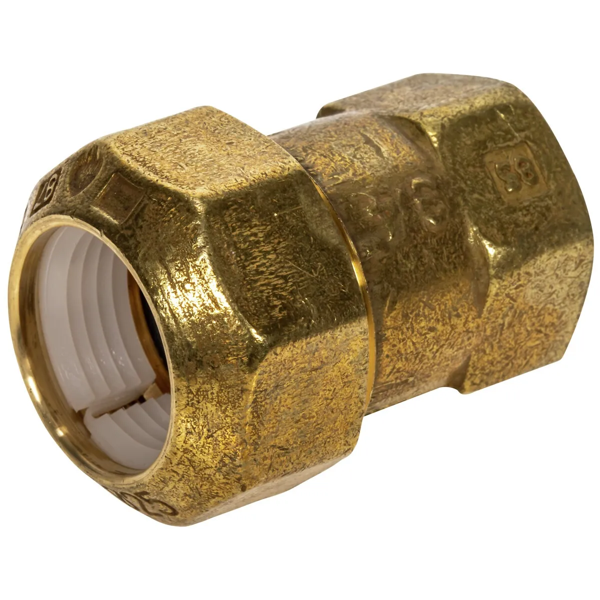 Koppling 1 1/4"-40Mm Inv. Gänga Mässing Plast-Järn