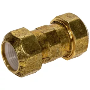 Skarvkoppling 40-40Mm  Mässing Plast-Plast