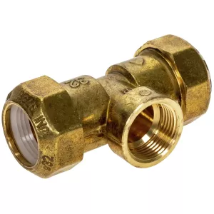 Koppling T-Rör 32- 1" -32Mm  Mässing Plast-Järn-Pl