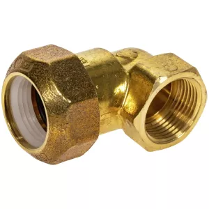 Koppling Vinkel 3/4"-25Mm  Inv. Gänga Mässing Plas