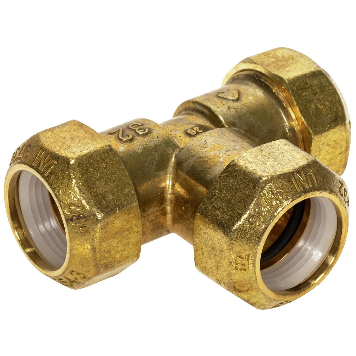 Koppling T-Rör 25-25-25Mm  Mässing Plast-Plast- Pl