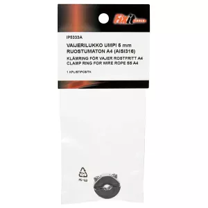 Klämring För Vajer 5Mm A4 1St