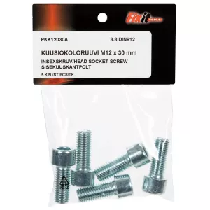 Insexskruv M12X30 5St 8.8 Din912