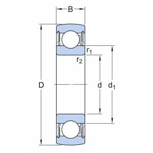 Insatslager 25X52X15 Skf