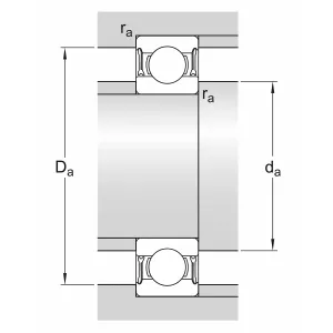 Spårkullager 35X55X10 Skf
