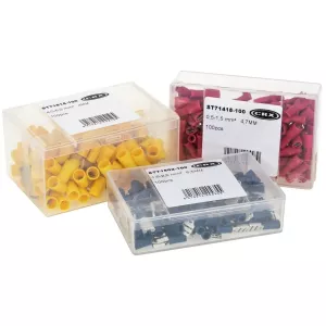 Gaffelkabelsko 5Mm Blå 100 St