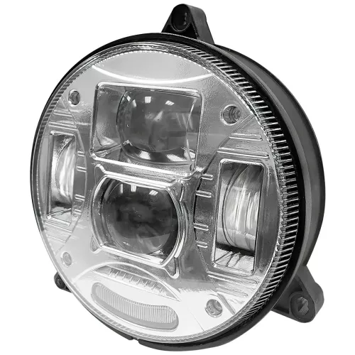 Led-Strålkastare Rund 132Mm 3-Punkt Krom