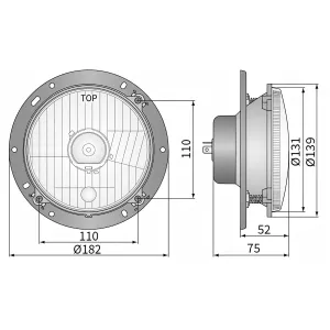 Strålkastarinsats Rund H4 Deutz 04326362