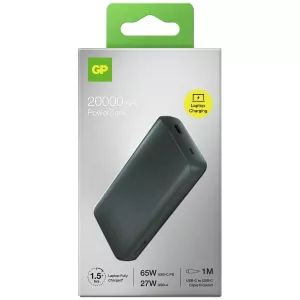 Gp T20B Portabel Powerpack 20000Mah Grå 65W