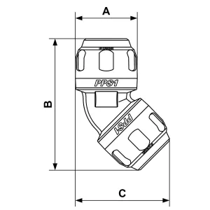Vinkelskarvkoppling 32Mm 45 Pps1