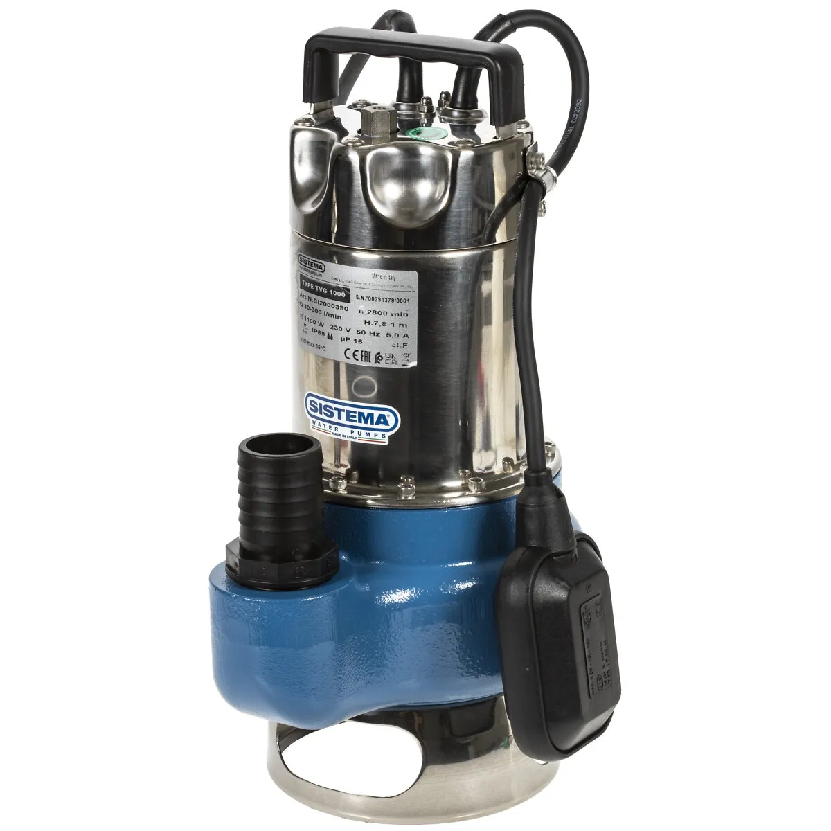 Dränkbar Pump Tvg 1000 Av 1100W / 230V