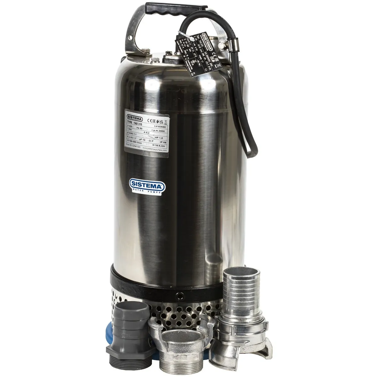 Dränkbar Pump  Industri Inox Tas 315 1700W / 230V