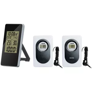 Termometer Inne/Ute Trådlös 3-Sens Sauna