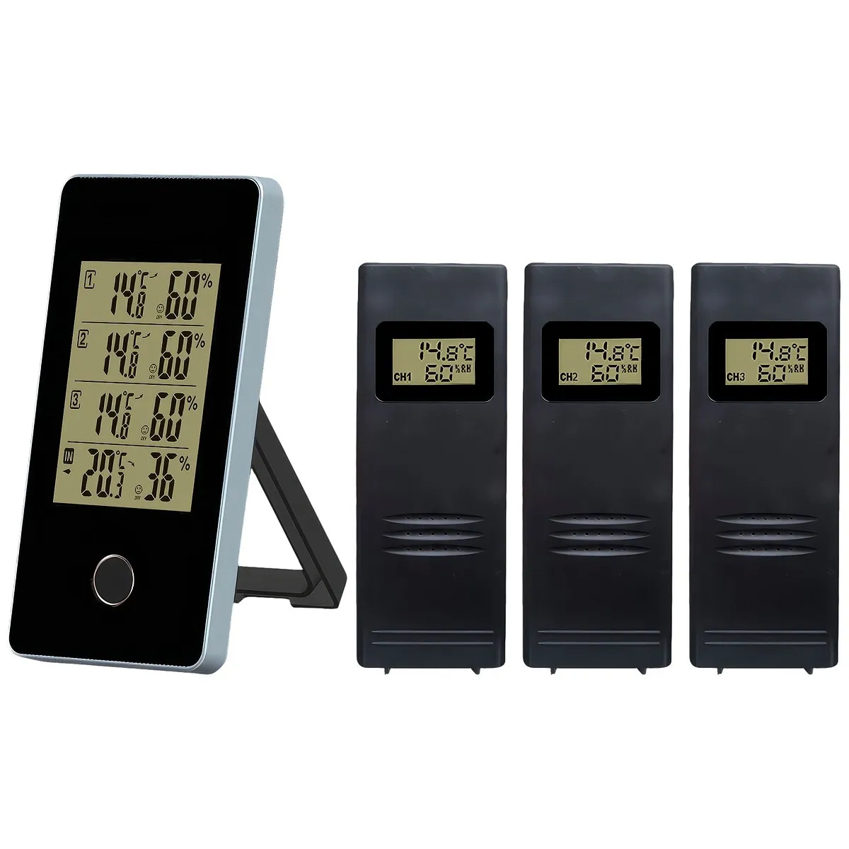 Termometer Inne/Ute Trådlös 3-Sens