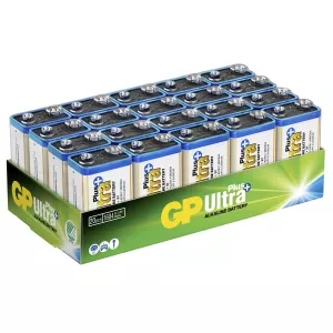 Gp Ultra Plus Alkaline 9V-Batteri 6Lf22 20-Pack