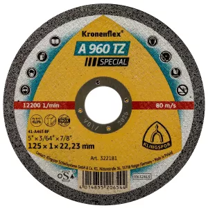 Kapskiva 125X1,0X22,23 25St A960 Tz