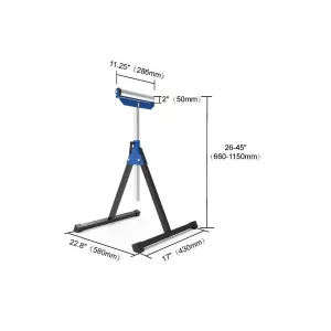 Rullstöd Hd Justerbar 1150X580X430Mm Max 136Kg