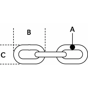 Kätting Kortlänkad 3X23X11Mm 3M/Påse Elförzinkad