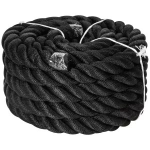 Mökki-Räcke Rep 36Mm X 10M Svart Pp-Multifilament