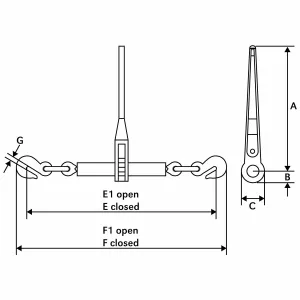 Kättingspännare 1/2" (13Mm)