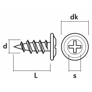 Montageskruv 4,2X13Mm 1000St