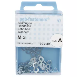 Planbricka M3 50St Din125A Förzinkad