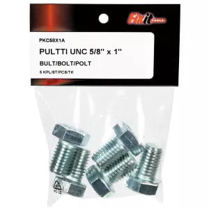 Bult Unc 5/8"X1" 5St Förzinkad