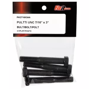 Bult Unc 7/16"X3" 4St Obelagd