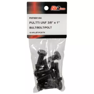 Bult Unf 3/8X1" 10St Obelagd