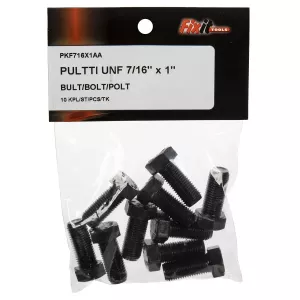 Bult Unf 7/16X1" 10St Obelagd