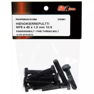 Bult M8X40X1,0 10.9 10St Fingänga Din961