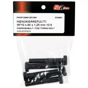 Bult M10X60X1,25 10.9 5St Fingänga Din960