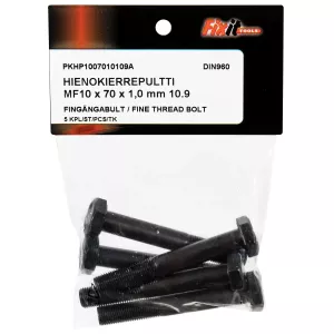 Bult M10X70X1,0 10.9 5St Fingänga Din960