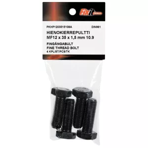 Bult M12X35X1,5 10.9 4St Fingänga Din961