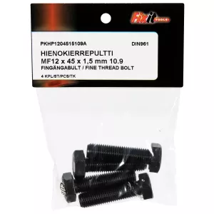 Bult M12X45X1,5 10.9 4St Fingänga Din961