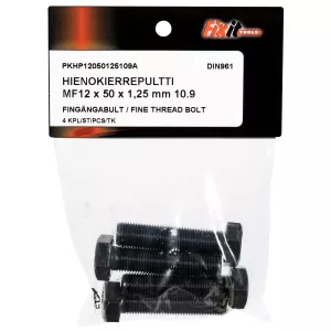 Bult M12X50X1,25 10.9 4St Fingänga Din961