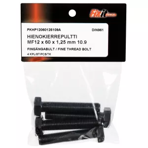 Bult M12X60X1,25 10.9 4St Fingänga Din961